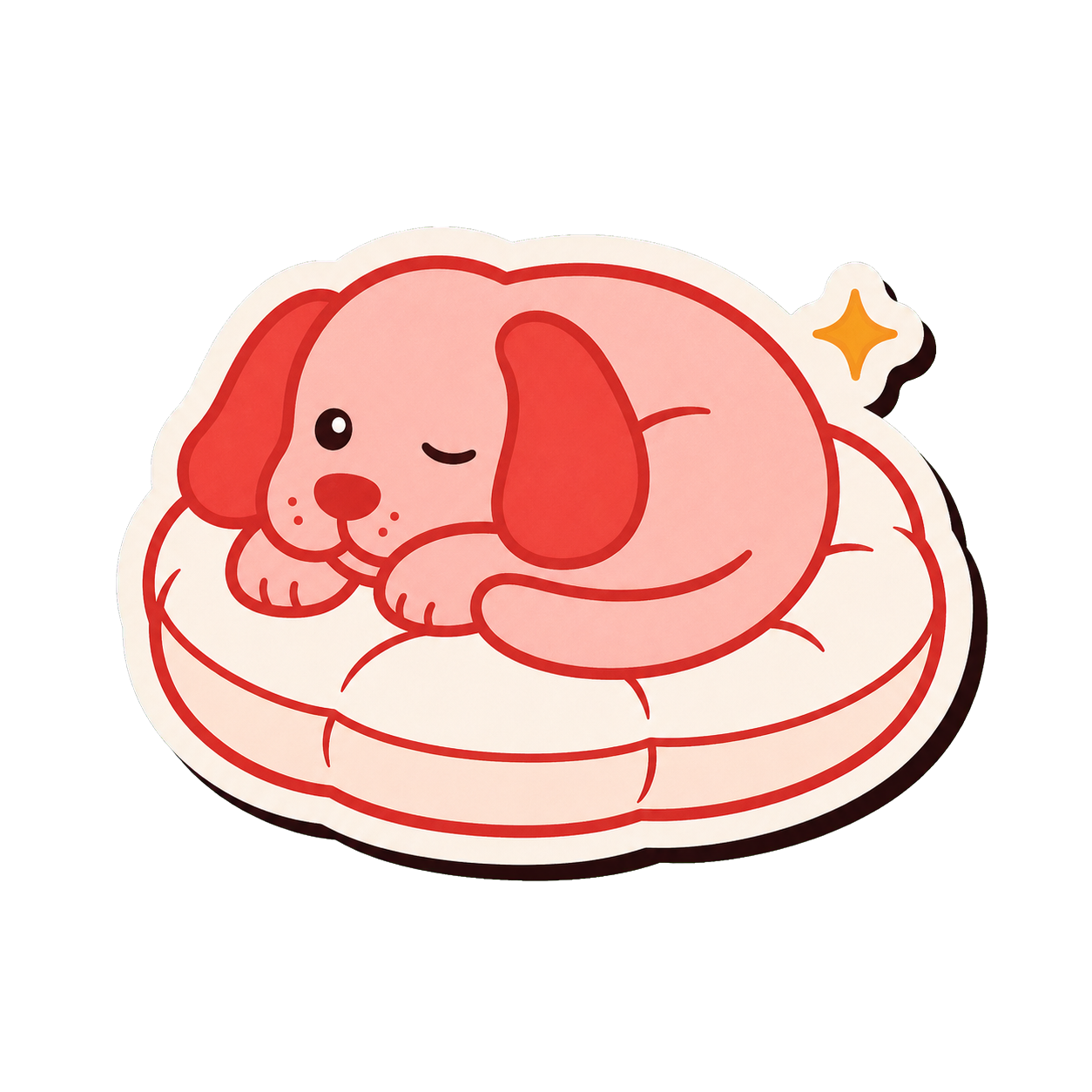 COZY OBSERVER dog personality sticker