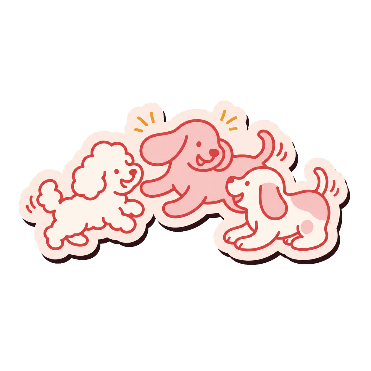 SOCIAL BUTTERFLY dog personality sticker