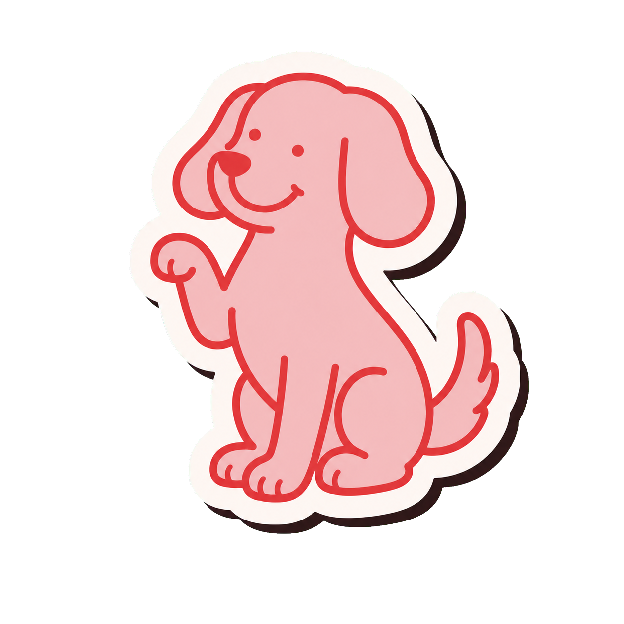TINY MAYOR dog personality sticker