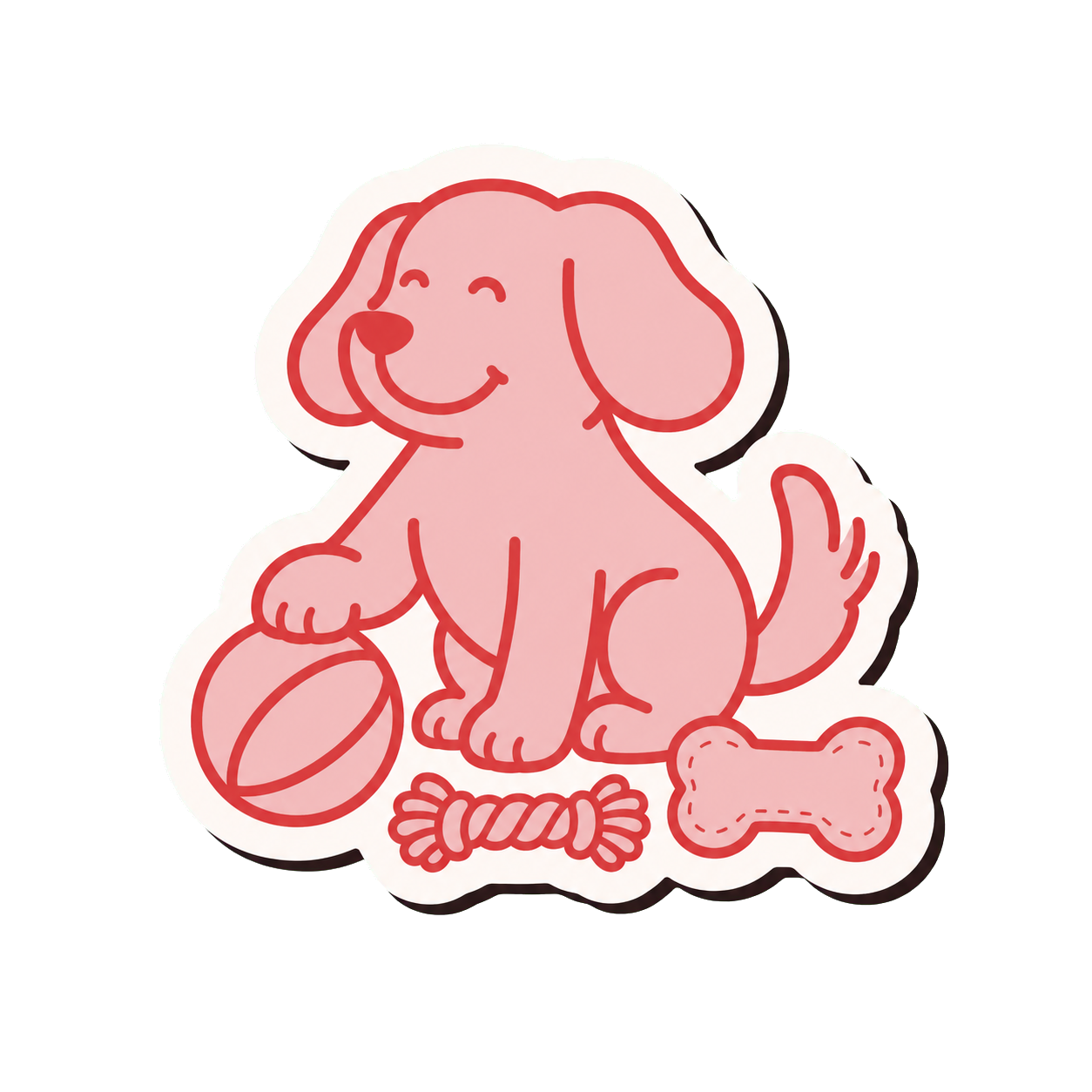 TOY CURATOR dog personality sticker