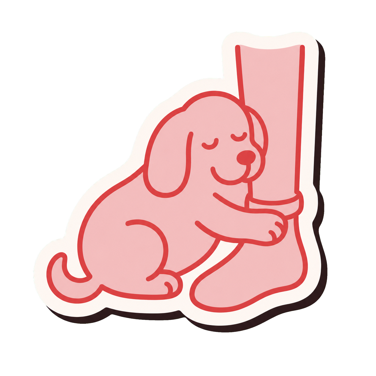 VELCRO FRIEND dog personality sticker