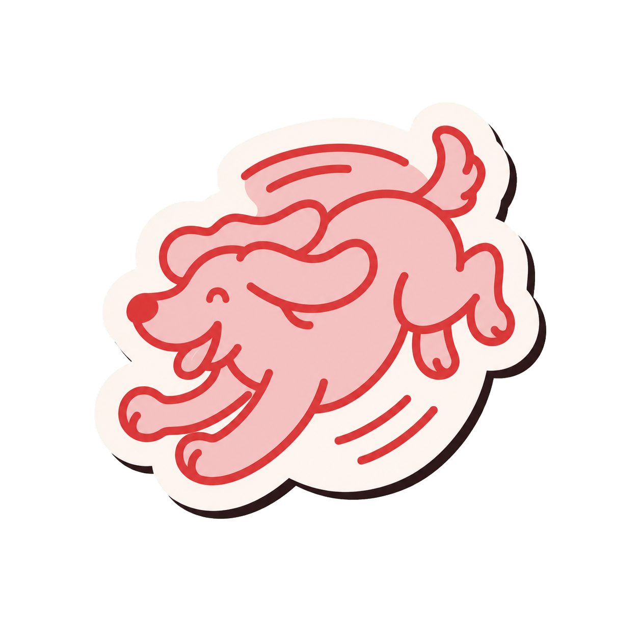 ZOOMIE CAPTAIN dog personality sticker